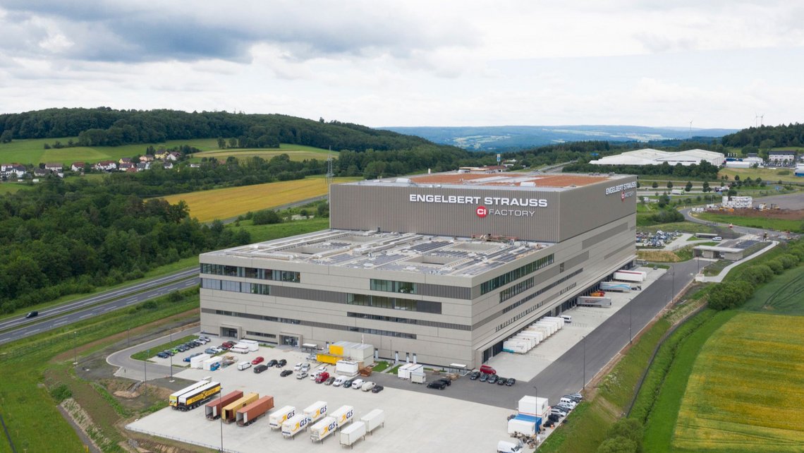 Bird view of the Engelbert Strauss distribution center