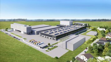 RENDERING TGW HEADQUARTERS - New production and storage areas will be built in Marchtrenk by summer 2026