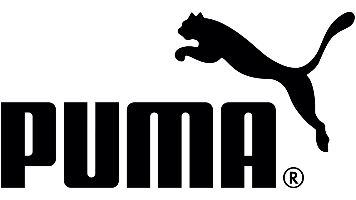 Black and white logo for leading sport clothing expert Puma