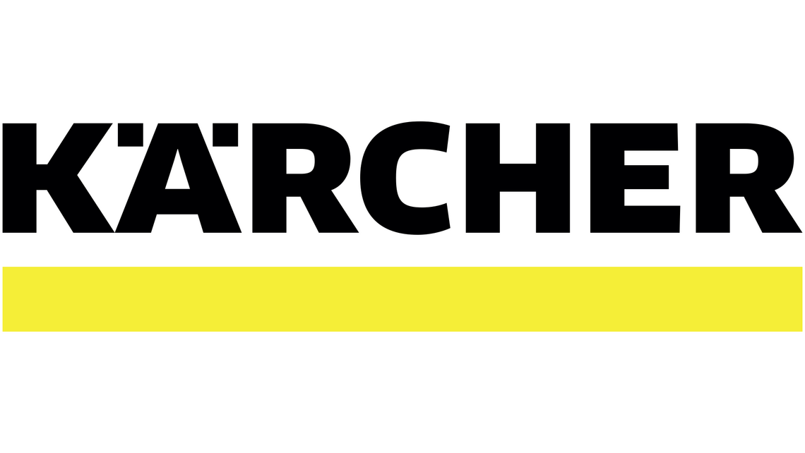 Black and yellow logo of industrial goods specialist Karcher