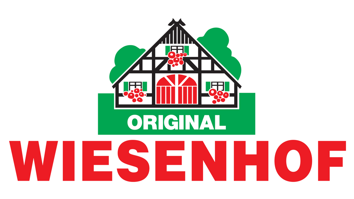 Red and green logo of grocery expert Wiesenhof