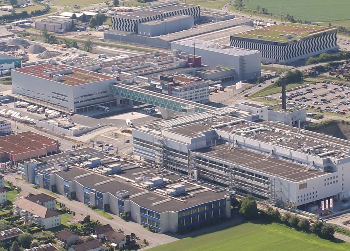 Bird view of the Coop distribution center